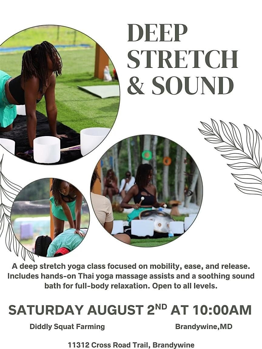 A Day of Self Care: Yoga, Deep Stretch, & Sound Bath, 2 August | Event in Brandywine | AllEvents
