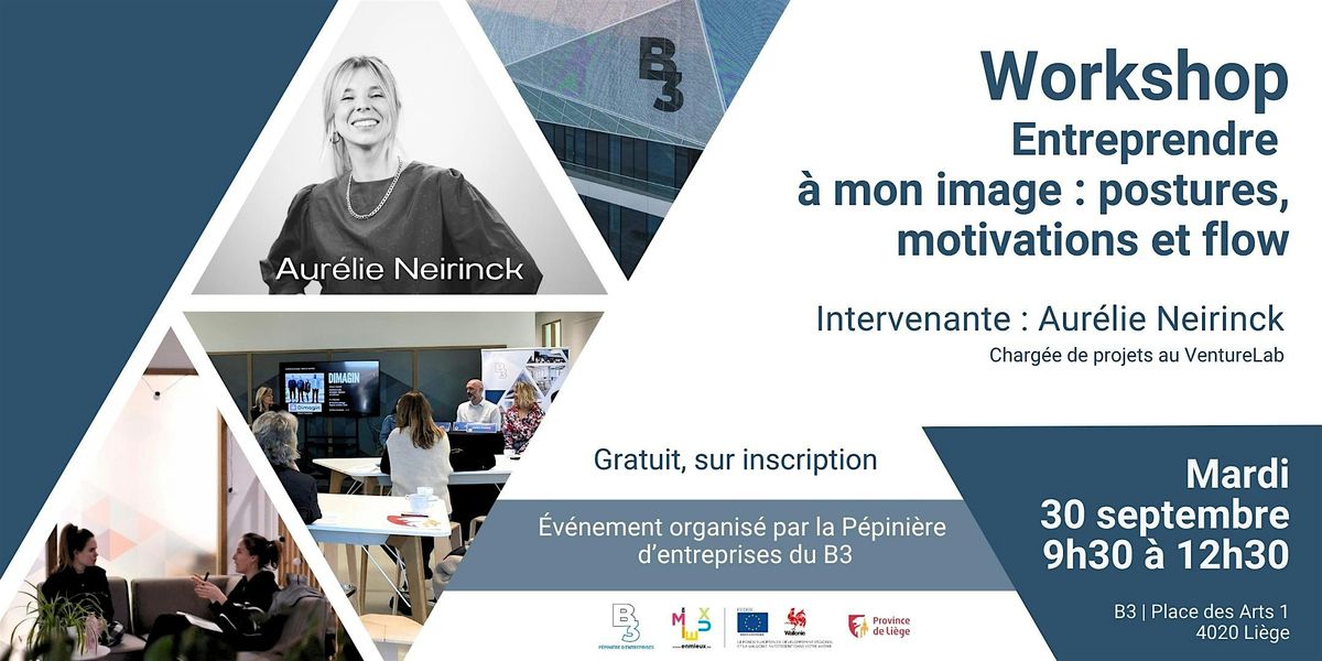 Entreprendre à mon image : postures, motivations et flow, 30 September | Event in Liège | AllEvents