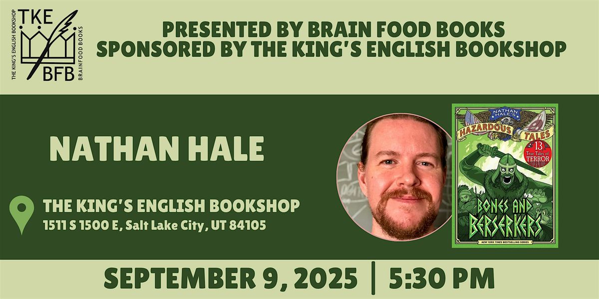 Nathan Hale | Bones and Berserkers, 9 September | Event in Salt Lake City | AllEvents