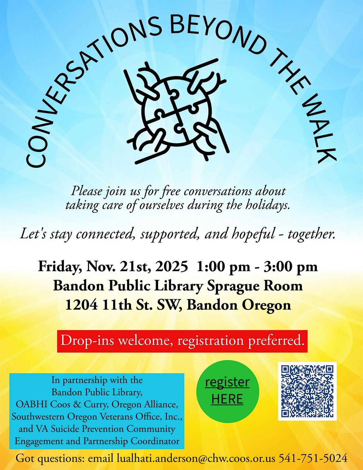 Conversations Beyond the Walk, 21 November | Event in Bandon | AllEvents