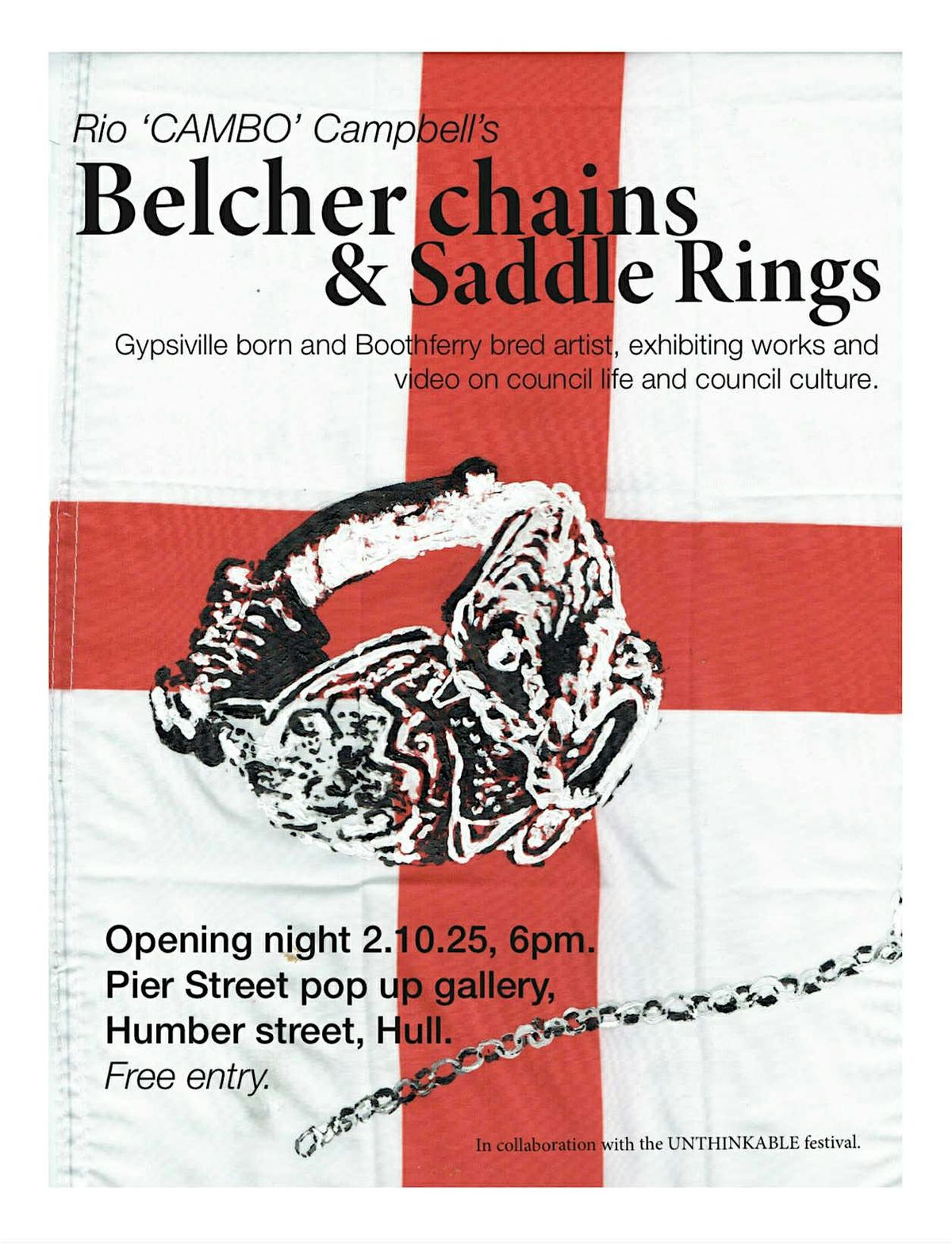 Belcher Chains & Saddle Rings: an exhibition by Rio Campbell, 2 October | Event in Kingston upon Hull