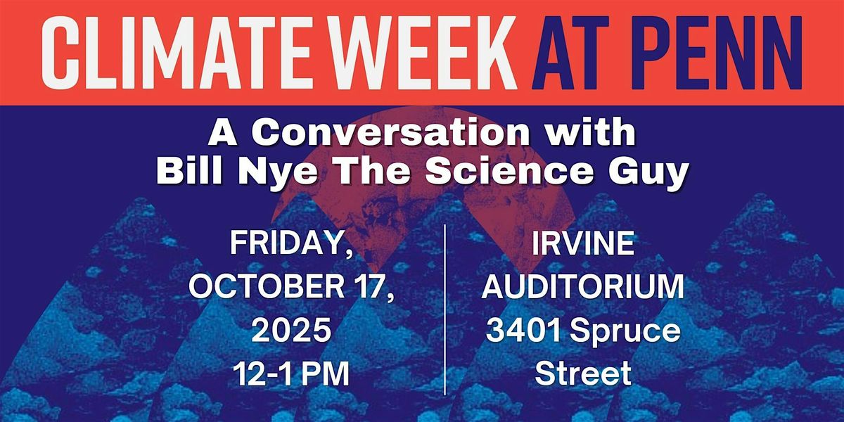 A Conversation with Bill Nye the Science Guy, 17 October | Event in Philadelphia | AllEvents