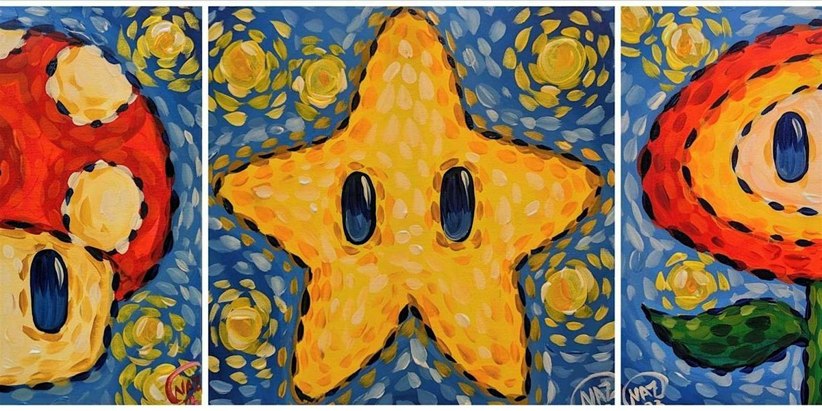 Mushroom Star Flower - Paint and Sip by Classpop!™, 6 June | Event in San Antonio | AllEvents