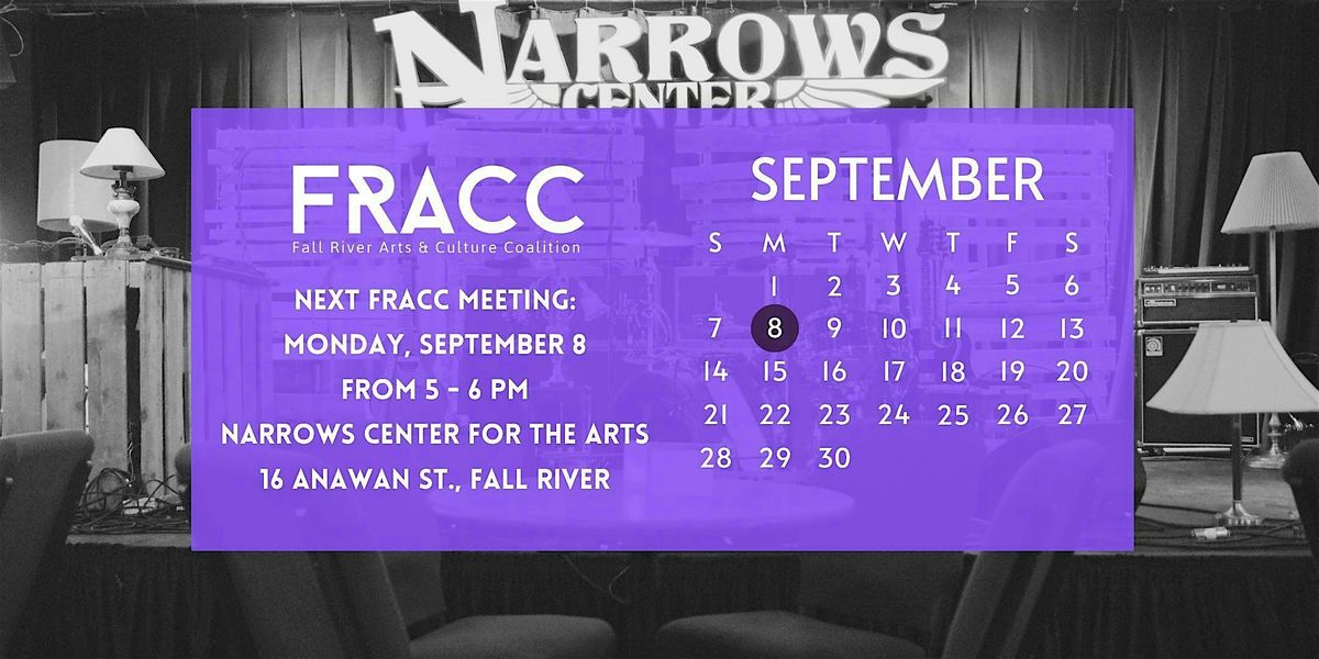 FRACC September 2025 Meeting, 8 September | Event in Fall River | AllEvents