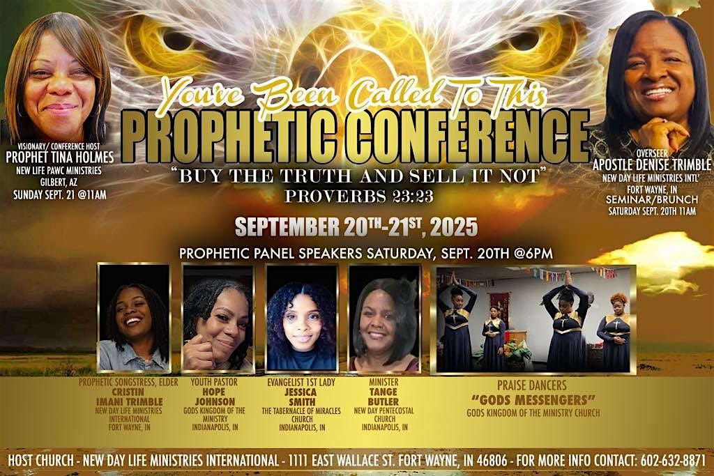 “You’ve been called to this” Prophetic Conference, 20 September | Event in Fort Wayne | AllEvents