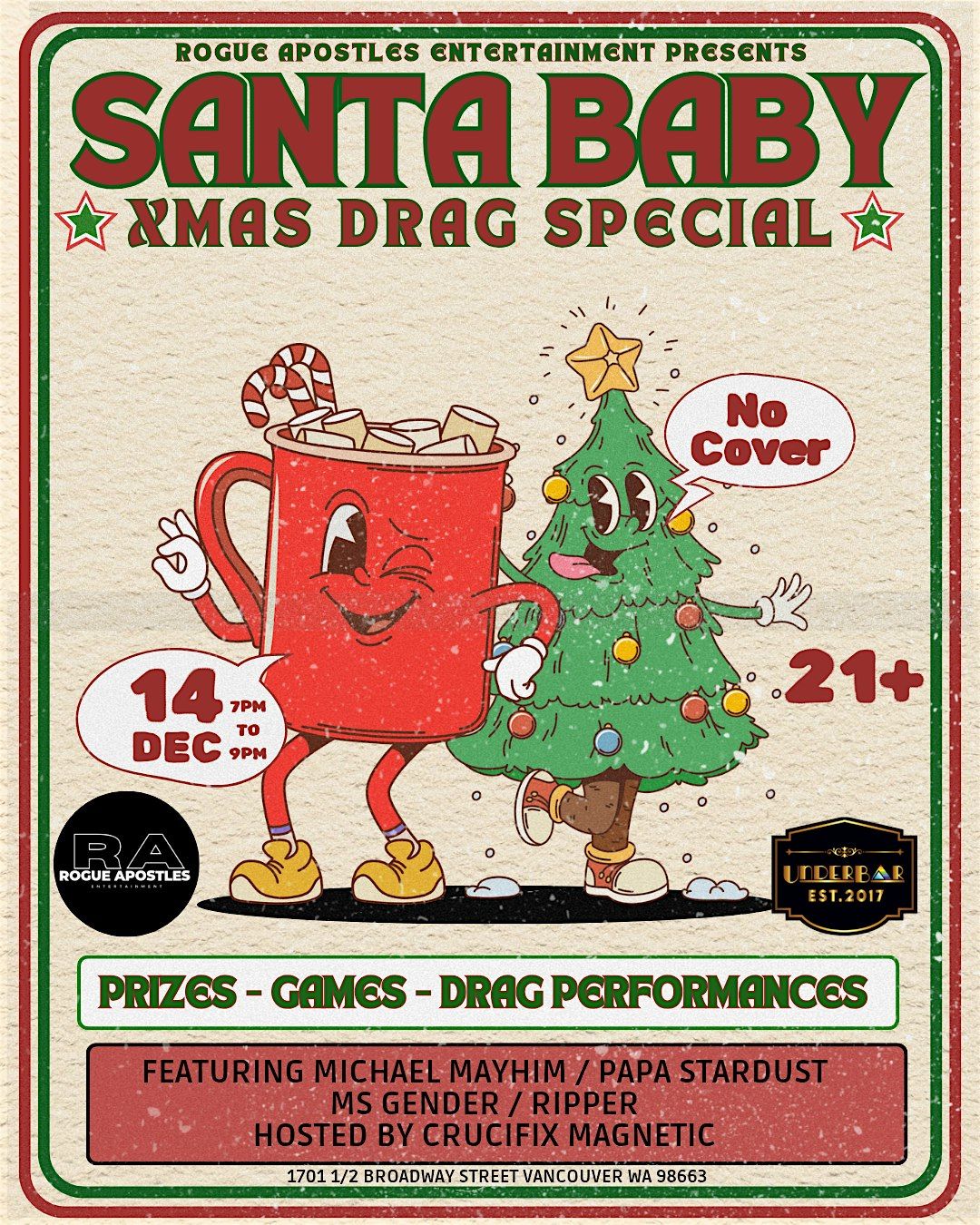 Santa Baby XMAS Drag Special At UnderBar, 14 December | Event in Vancouver | AllEvents