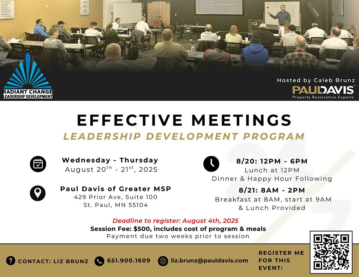 Effective Meetings  - LDP Session, 20 August | Event in Saint Paul | AllEvents