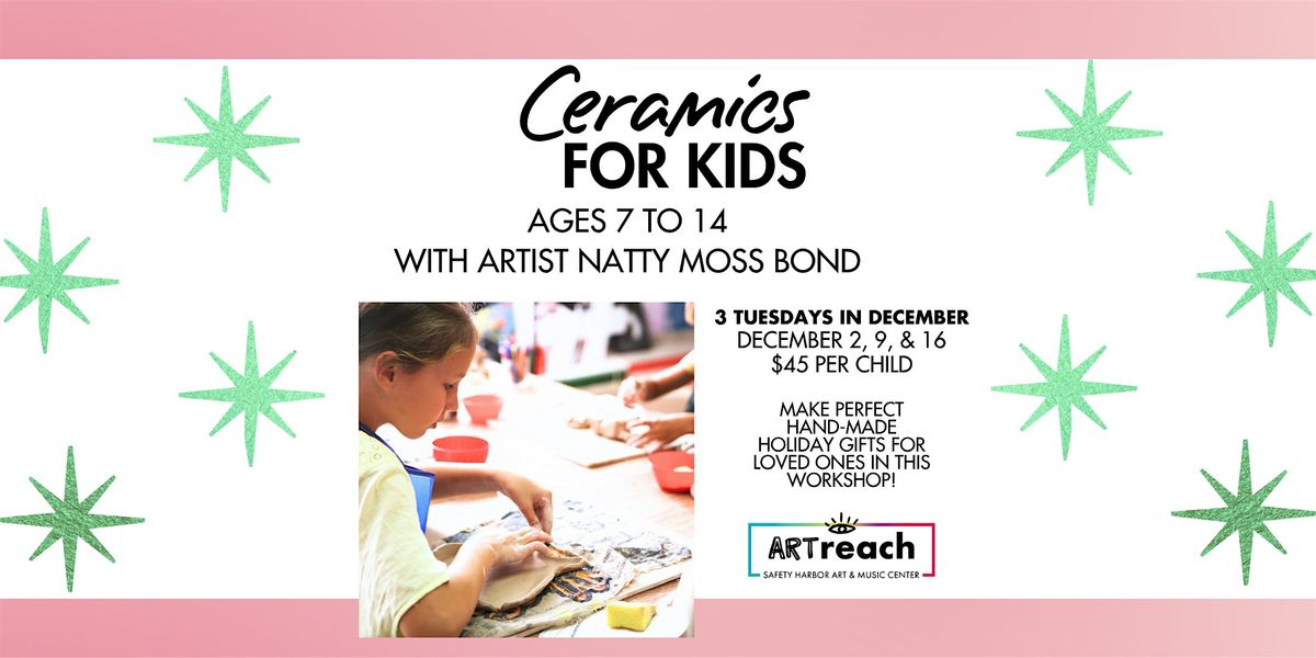 Ceramics Workshop For Kids, 2 December | Event in Safety Harbor | AllEvents