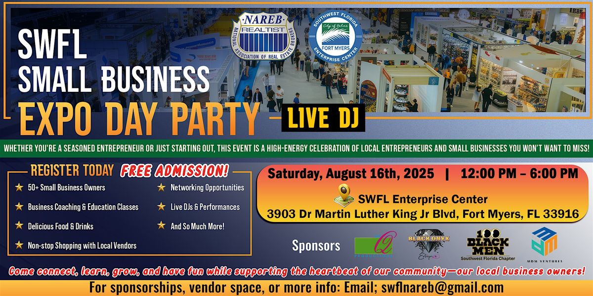 SWFL Small Business Expo Day Party, 16 August | Event in Fort Myers | AllEvents
