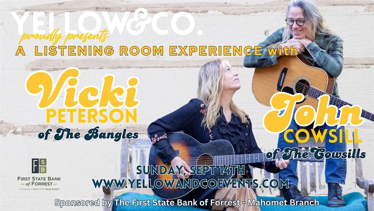 Yellow & Co. presents Vicki Peterson and John Cowsill, 14 September | Event in Mahomet | AllEvents