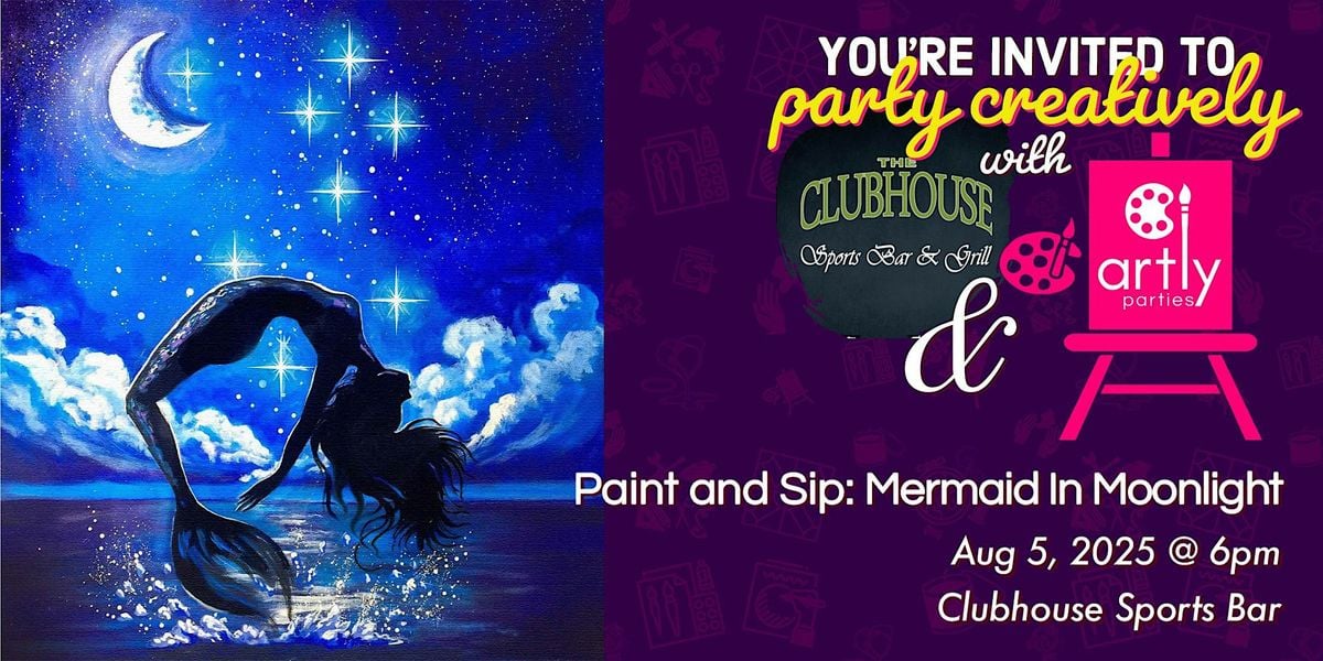 Paint and Sip: Mermaid In Moonlight, 5 August | Event in Lynchburg | AllEvents