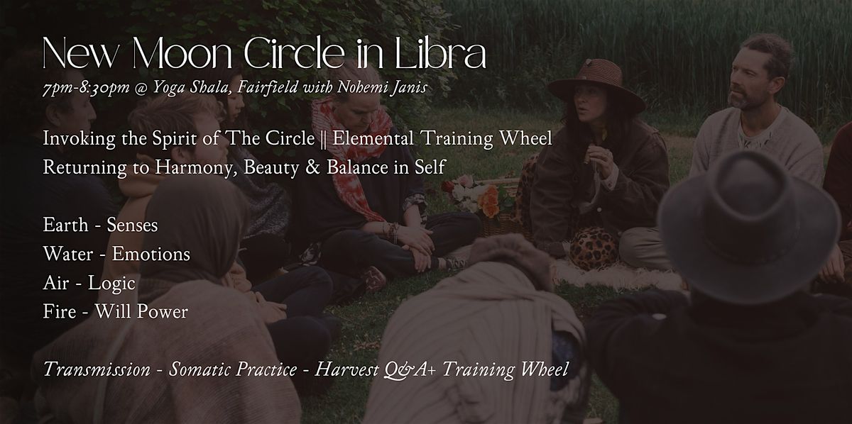 New Moon Circle in Libra, 20 October | Event in Fairfield | AllEvents