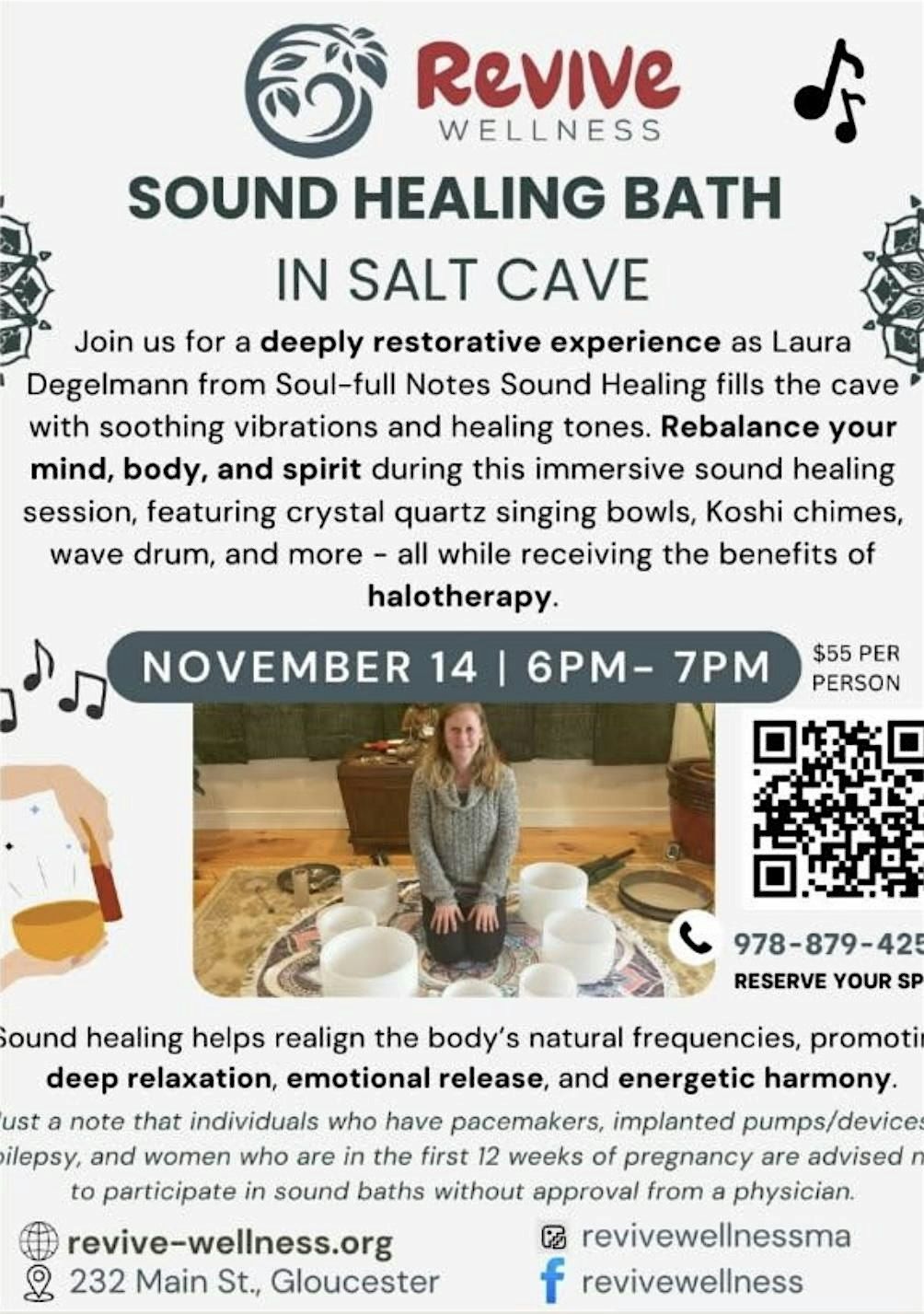 Sound Healing Bath in Salt Cave, 14 November | Event in Gloucester | AllEvents