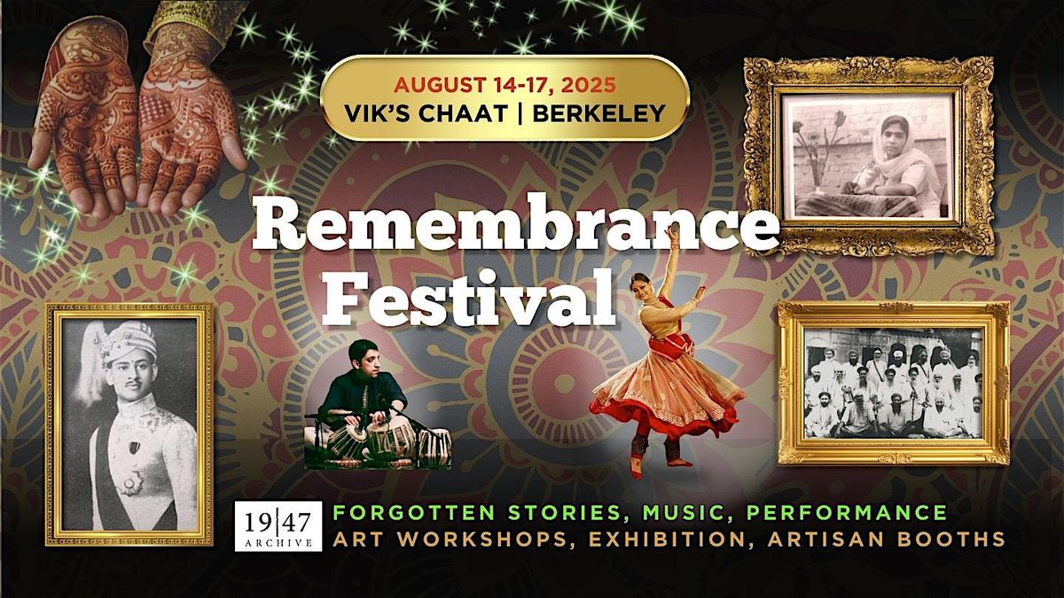 Remembrance Festival | August 14 - 17, 2025 (Berkeley), 14 August | Event in Berkeley | AllEvents