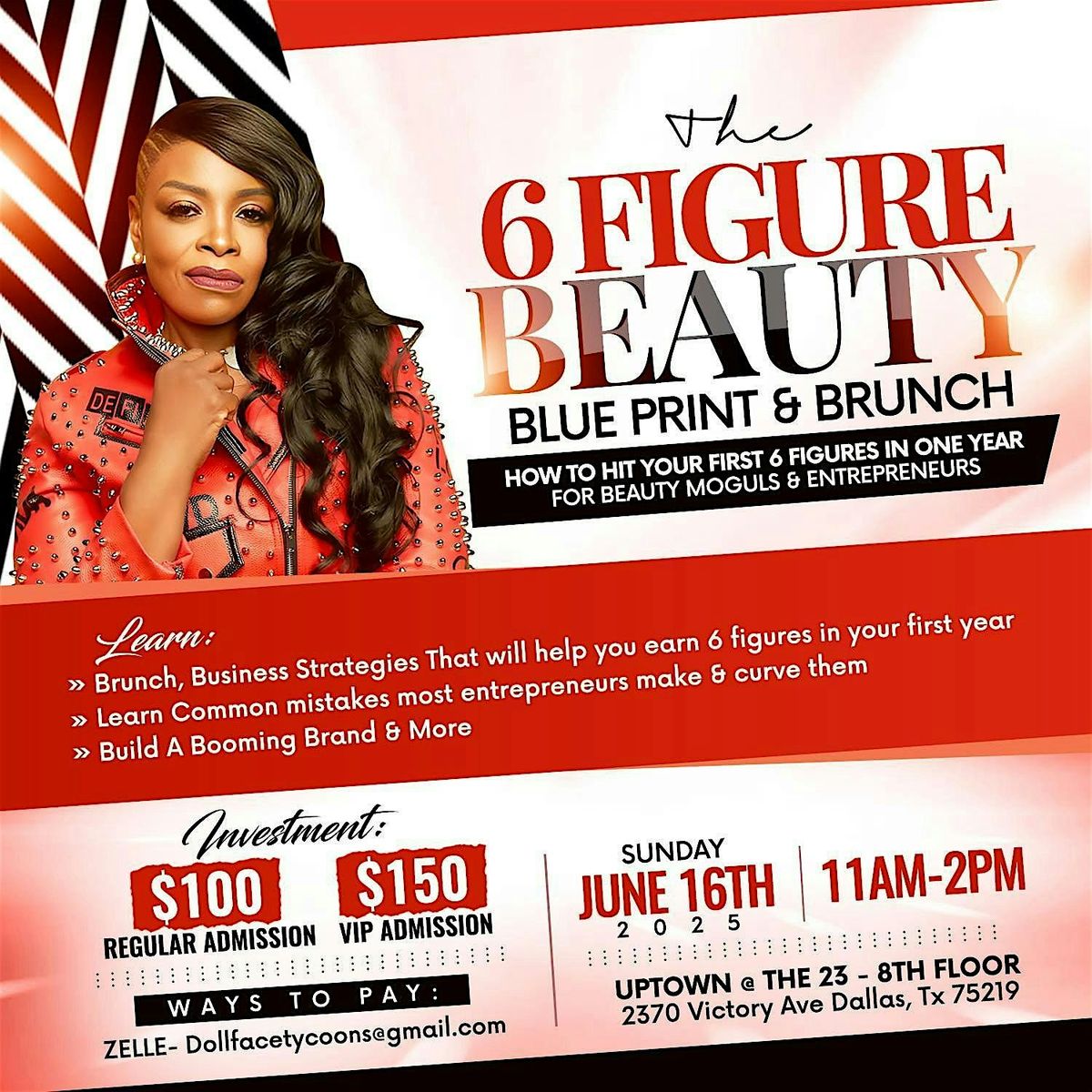 6 Figure Beauty Blueprint & Brunch, 16 June | Event in Dallas | AllEvents