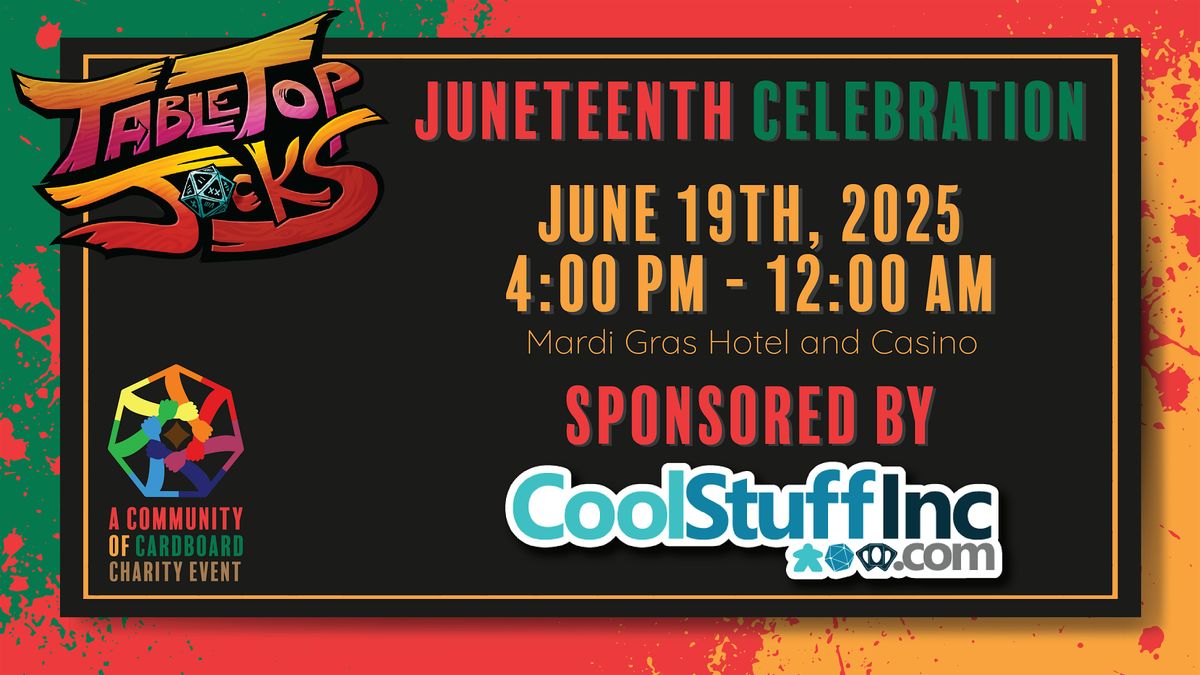 Juneteenth Celebration with Tabletop Jocks, 19 June | Event in Las Vegas | AllEvents