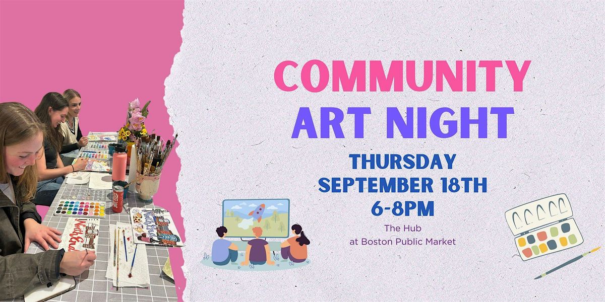 Community Art Night, 18 September | Event in Boston | AllEvents
