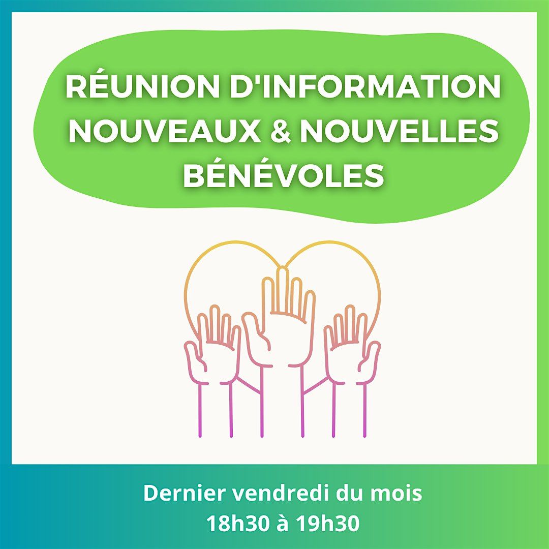 Réunion d'information nouveaux et nouvelles bénévoles | Event in Issy-les-Moulineaux | AllEvents