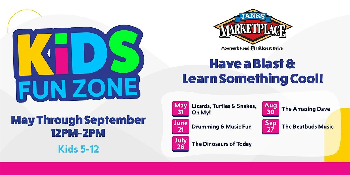 Kids Fun Zone - Summer Music Jam with Musical Bob & The Beatbuds, 27 September | Event in Thousand Oaks