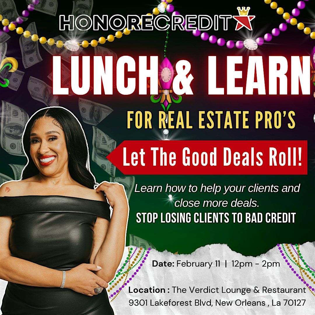 Let the Good Deals Roll! :  Mardi Gras Lunch & Learn by Honore Credit, 11 February | Event in New Orleans