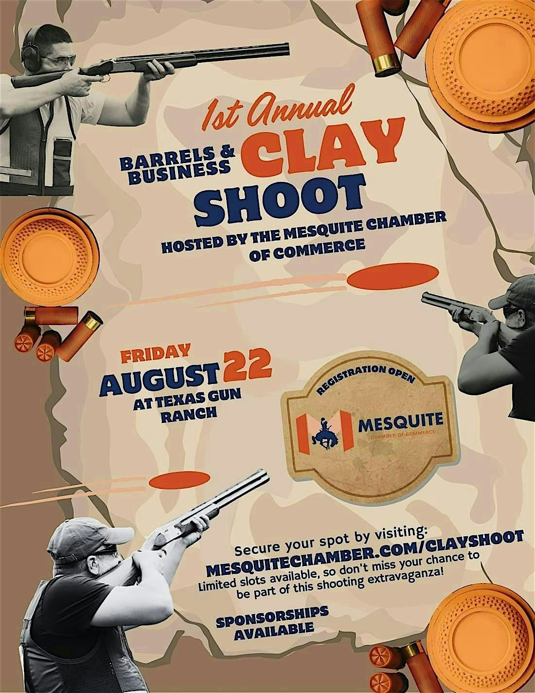 Barrels & Business Clay Shoot, 22 August | Event in Terrell | AllEvents