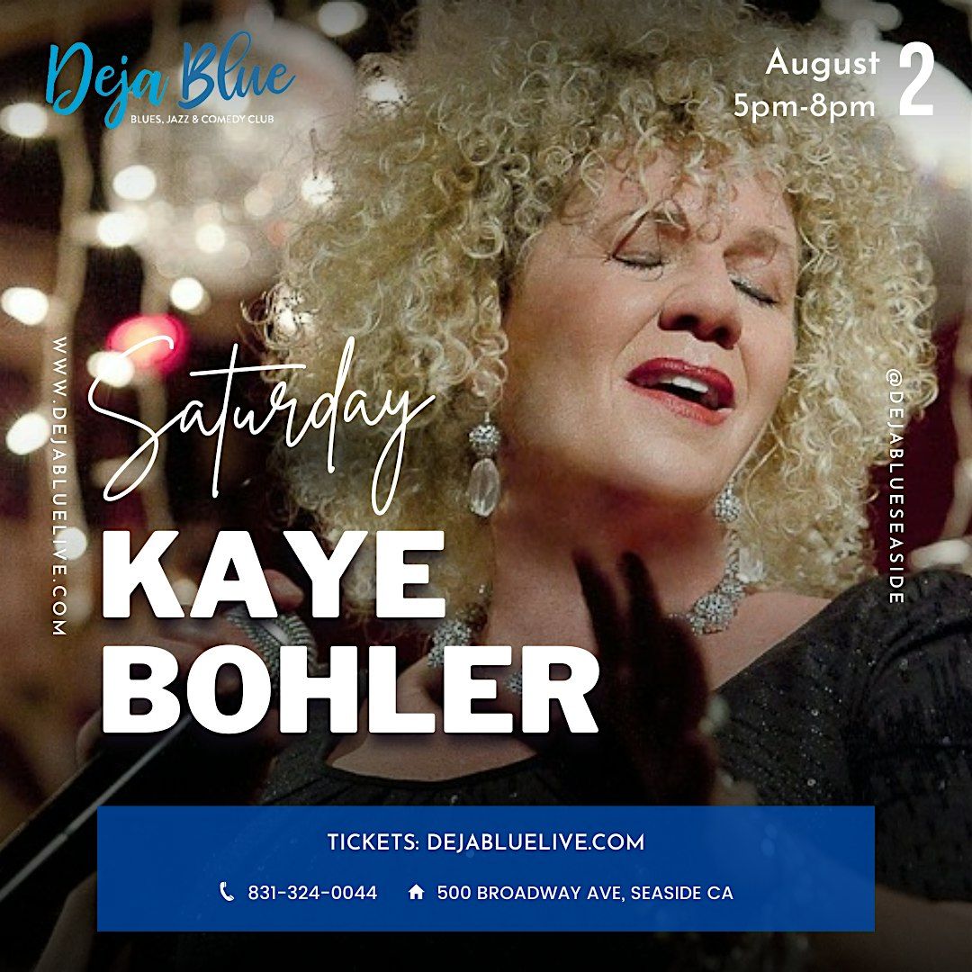 Live at Deja Blue: Kaye Bohler, 2 August | Event in Seaside | AllEvents