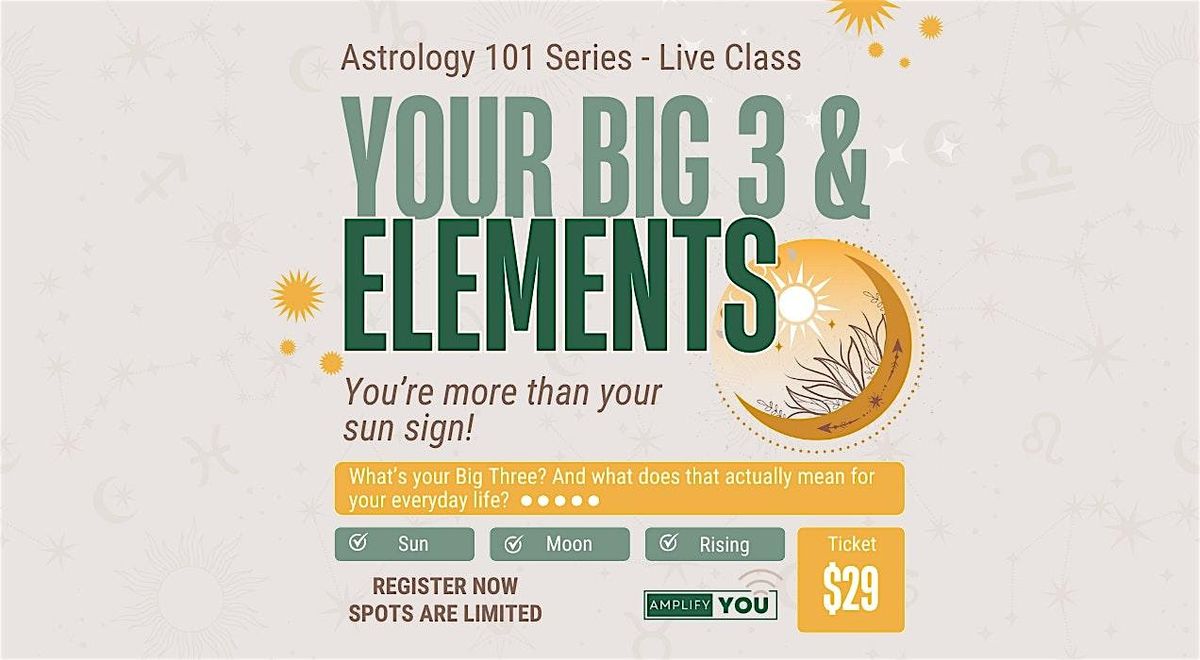 Astrology 101: Your Big Three and Elements, 21 October | Event in Ferndale | AllEvents