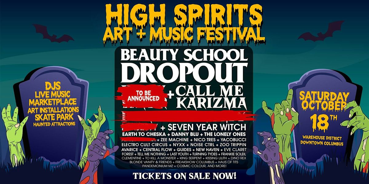 High Spirits Art + Music Festival - Columbus OH, 18 October | Event in Columbus | AllEvents