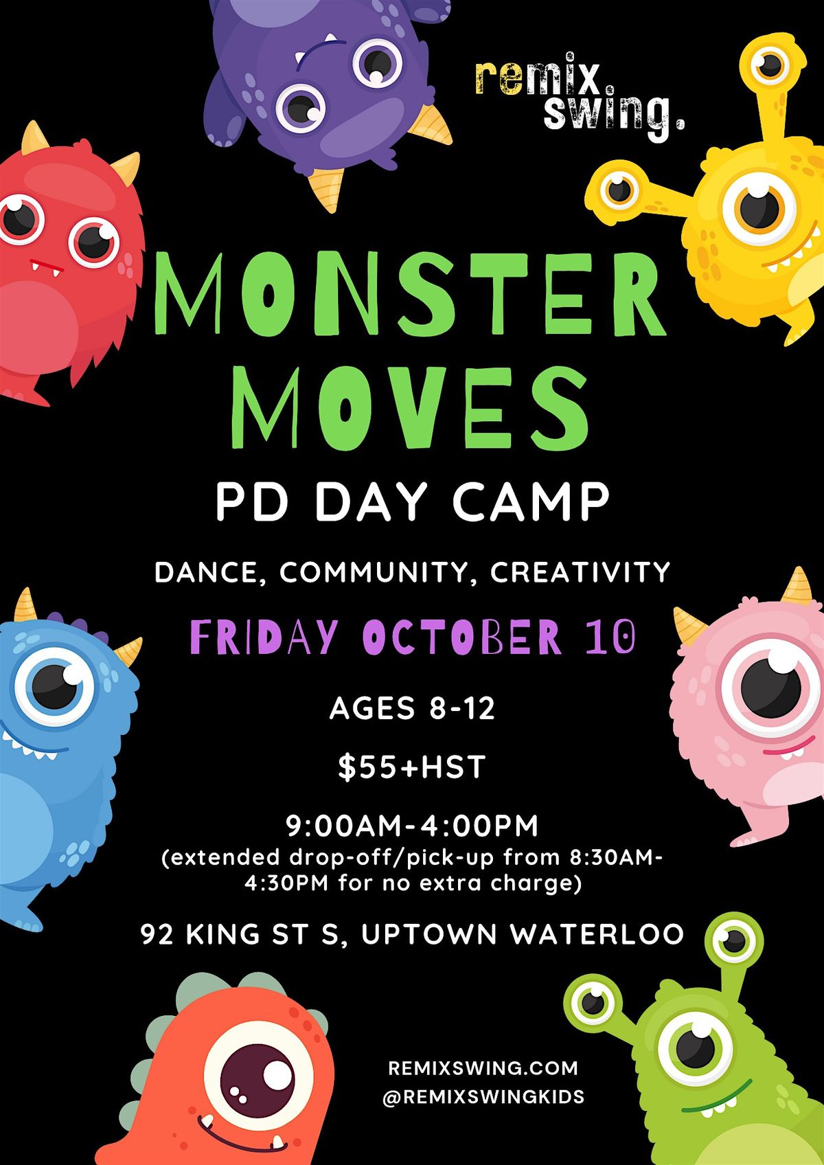 Monster Moves PD Day Camp!, 10 October | Event in Waterloo | AllEvents
