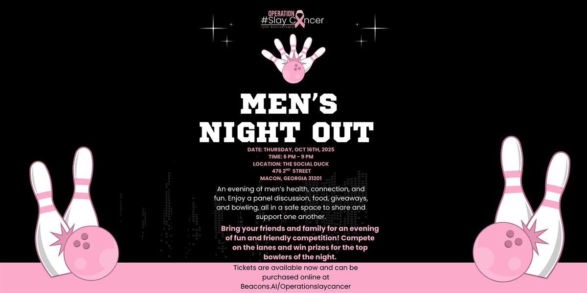 Men’s Night Out at Social Duck Bowling, 16 October | Event in Macon | AllEvents