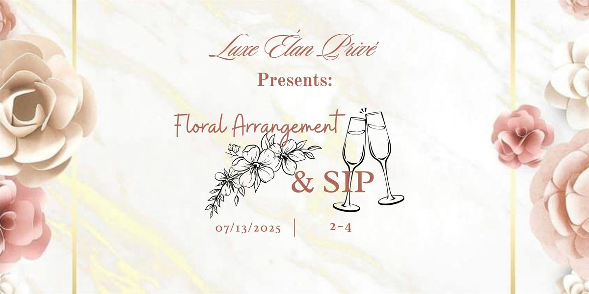 Luxe Floral Arrangement And Sip Class, 13 July | Event in Washington | AllEvents