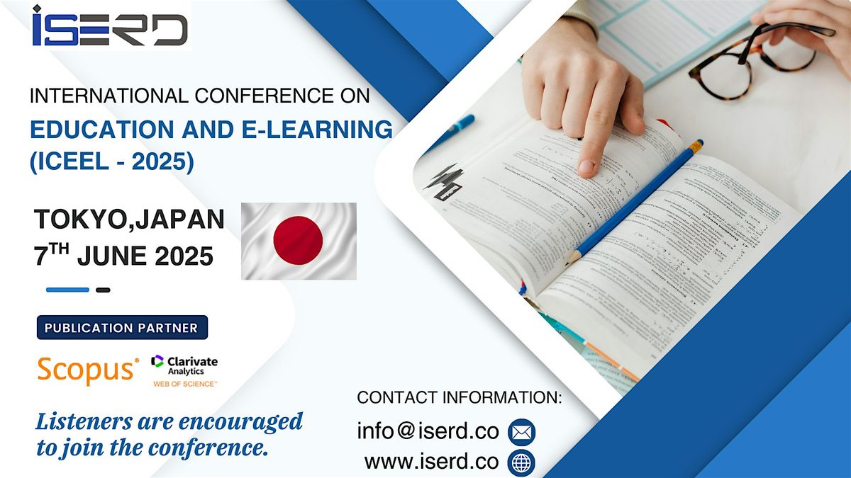 International Conference on Education and E-Learning (ICEEL - 2025), 7 June | Event in Shinagawa City | AllEvents
