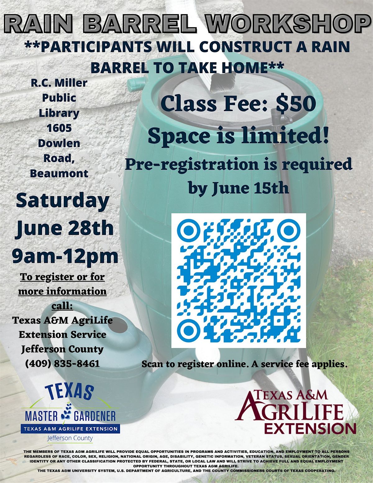 Rain Barrel Workshop, 28 June | Event in Beaumont | AllEvents