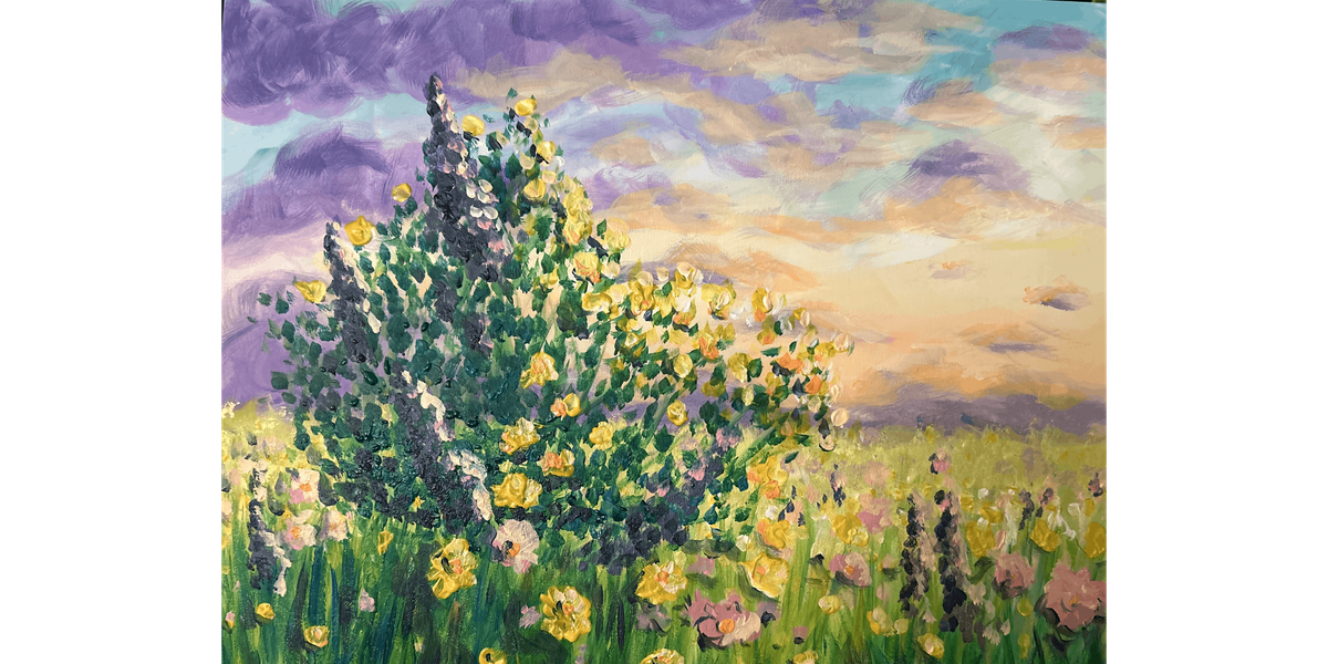 Monet Inspired Wildflowers - Paint and Sip in Orange County | Classpop!™, 21 December | Event in Rancho Santa Margarita