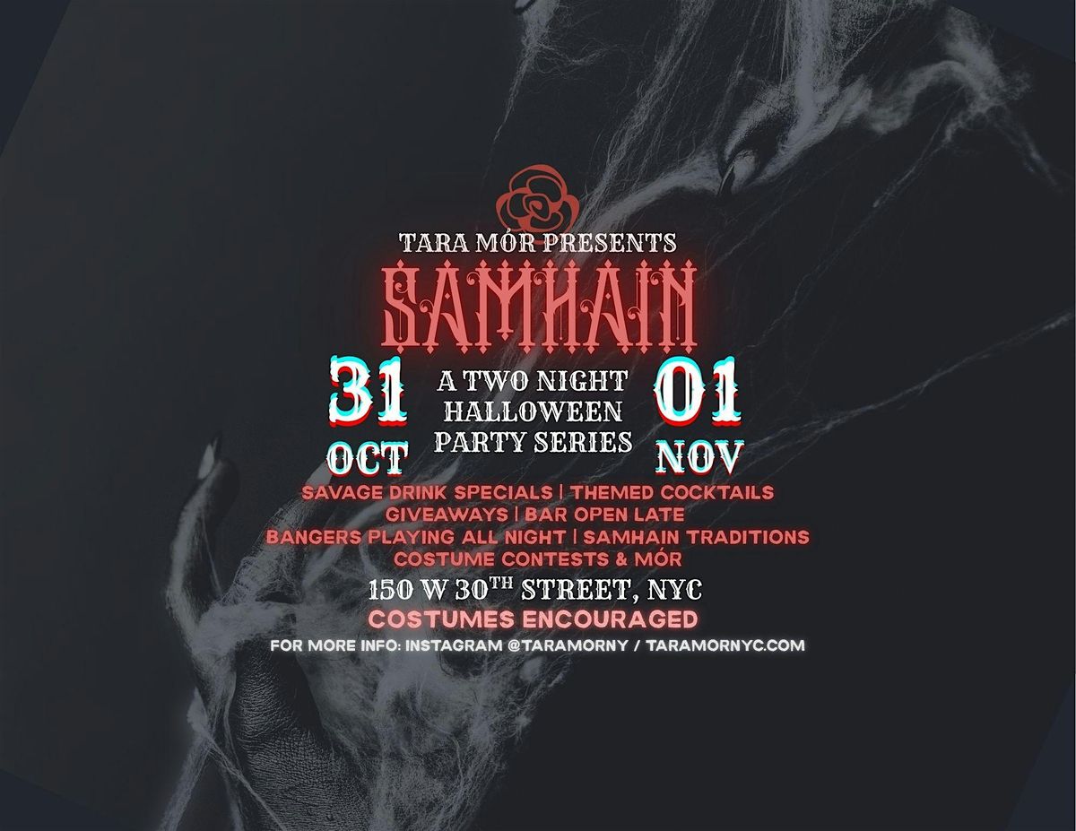 SAMHAIN: A two-night Halloween Party at Tara Mór!, 31 October | Event in New York | AllEvents
