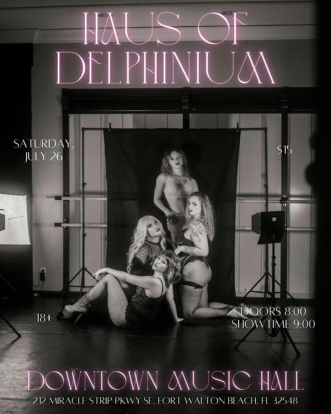 Downtown Music Hall Presents: Haus of Delphinium, 26 July | Event in Fort Walton Beach | AllEvents