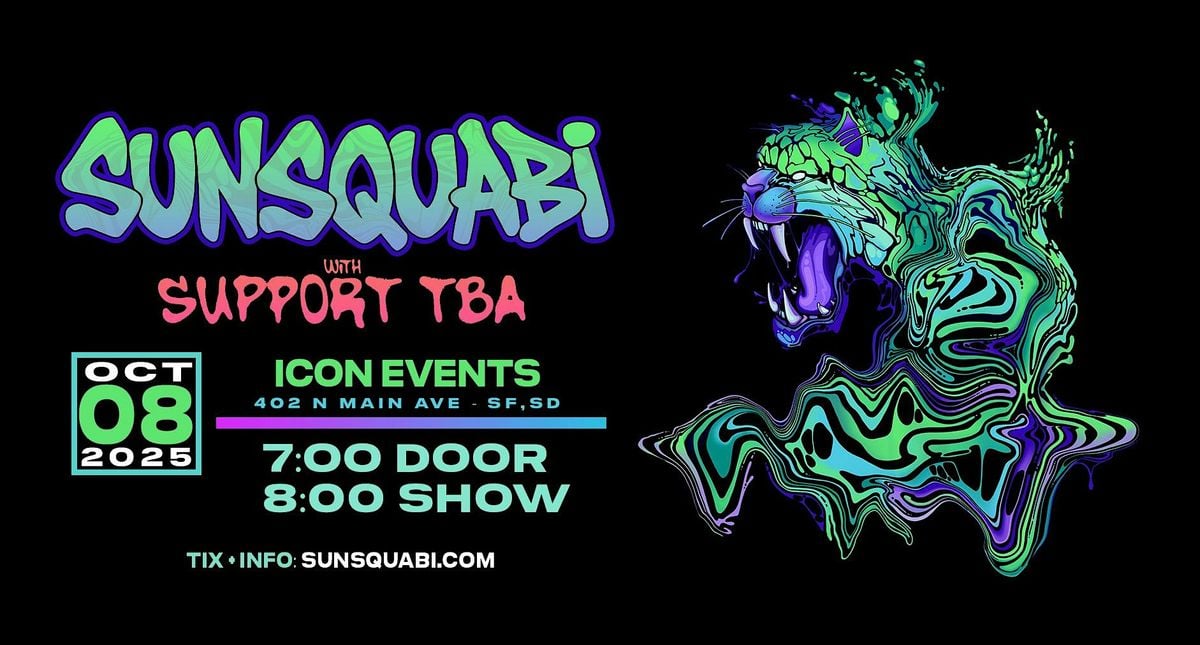 Sunsquabi LIVE @ ICON in Sioux Falls, 8 October | Event in Sioux Falls | AllEvents
