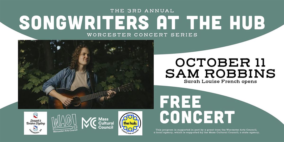 Free Concert  • Sam Robbins w/ Sarah Louise French, 11 October | Event in Worcester | AllEvents