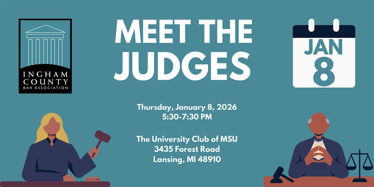 15th Annual Meet the Judges, 8 January | Event in Lansing | AllEvents
