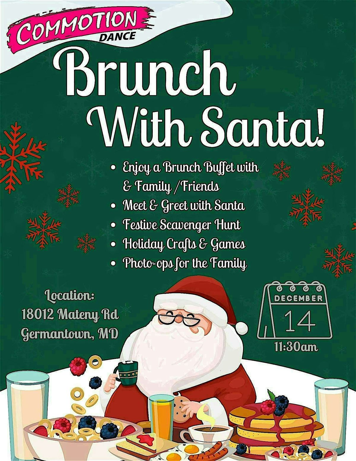 Brunch With Santa!, 14 December | Event in Germantown | AllEvents