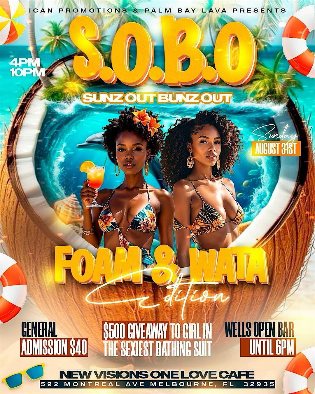 S.O.B.O SUNZ OUT BUNZ OUT, 31 August | Event in Melbourne | AllEvents