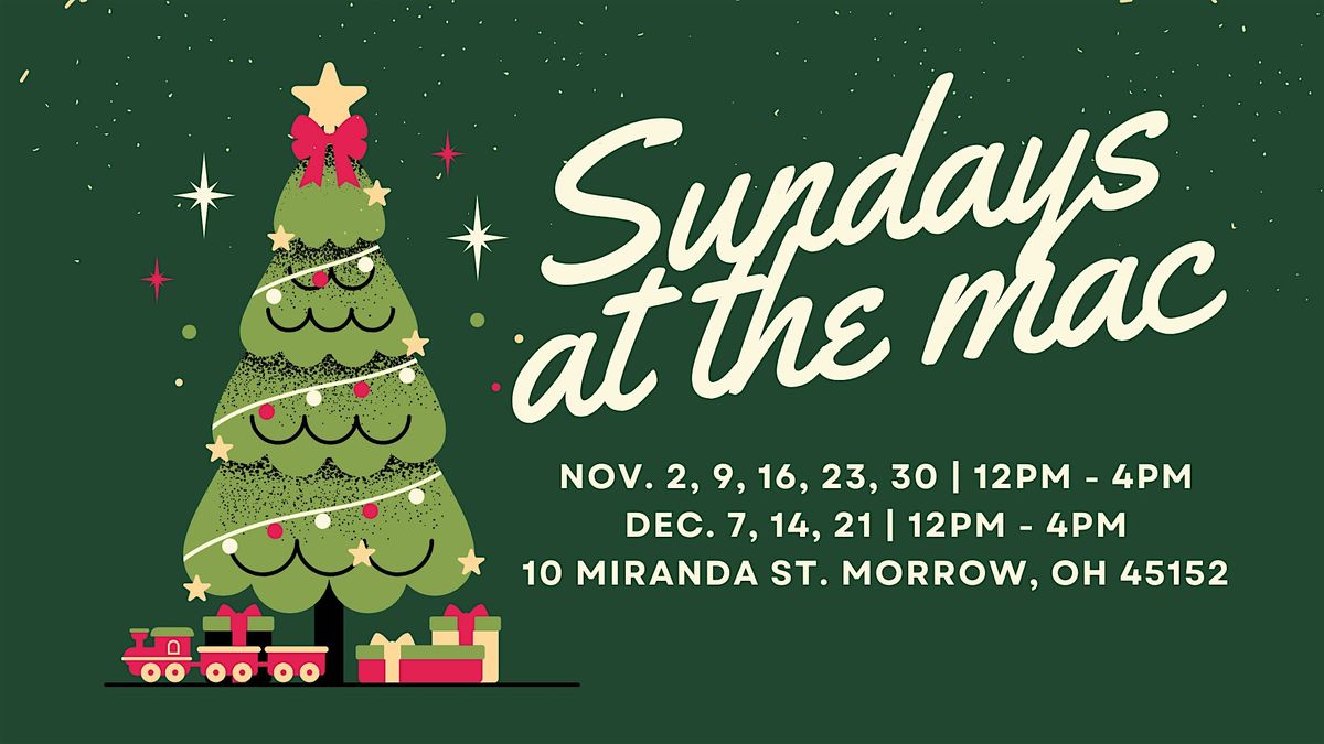 Sunday's at The MAC | Holiday Pop-Up Shopping, 2 November | Event in Morrow | AllEvents