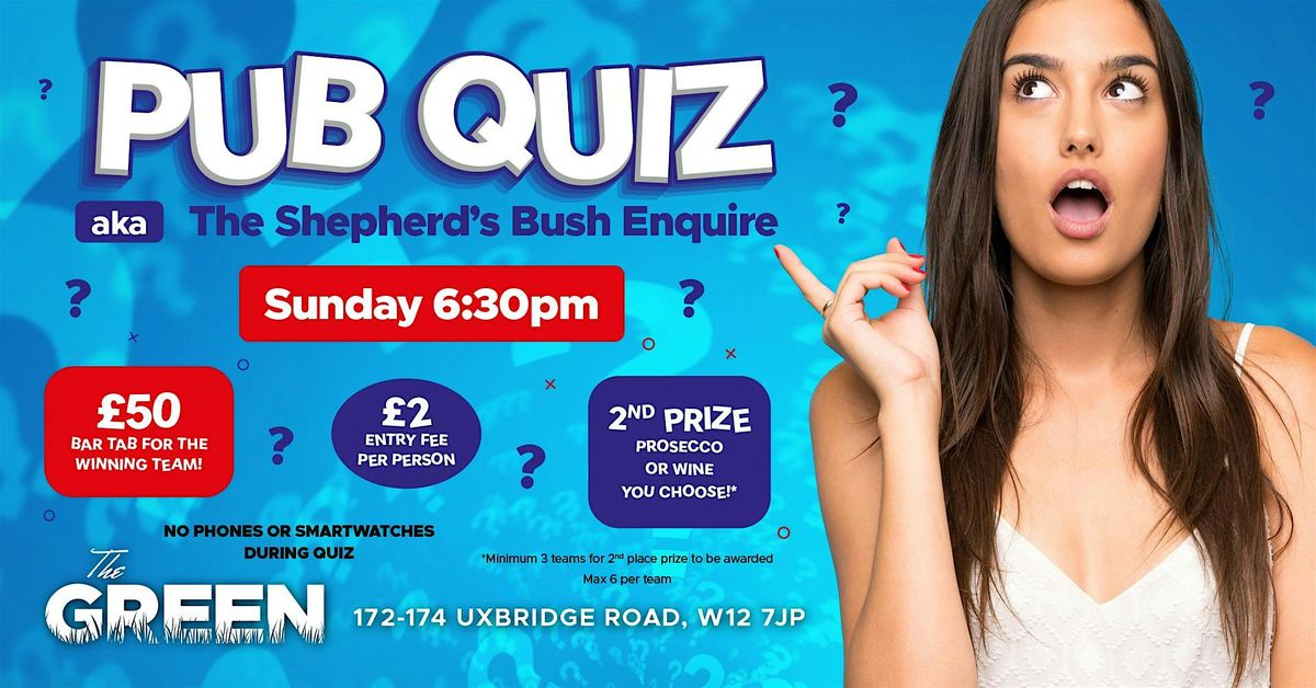 Weekly Quiz Night, 23 November | Event in London | AllEvents