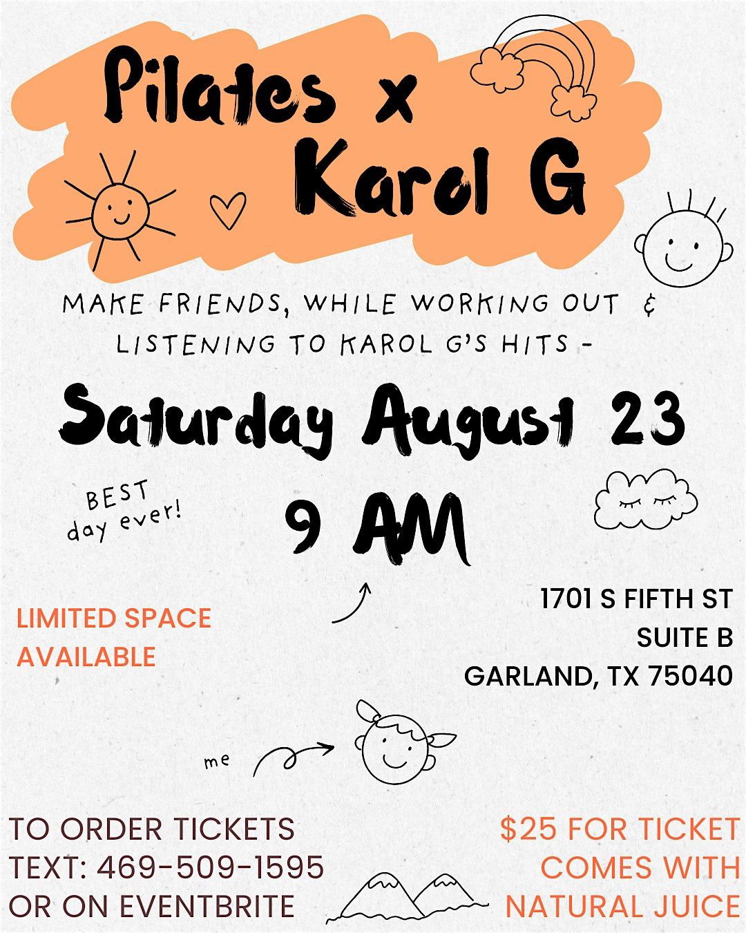 Pilates x Karol G, 23 August | Event in Garland | AllEvents