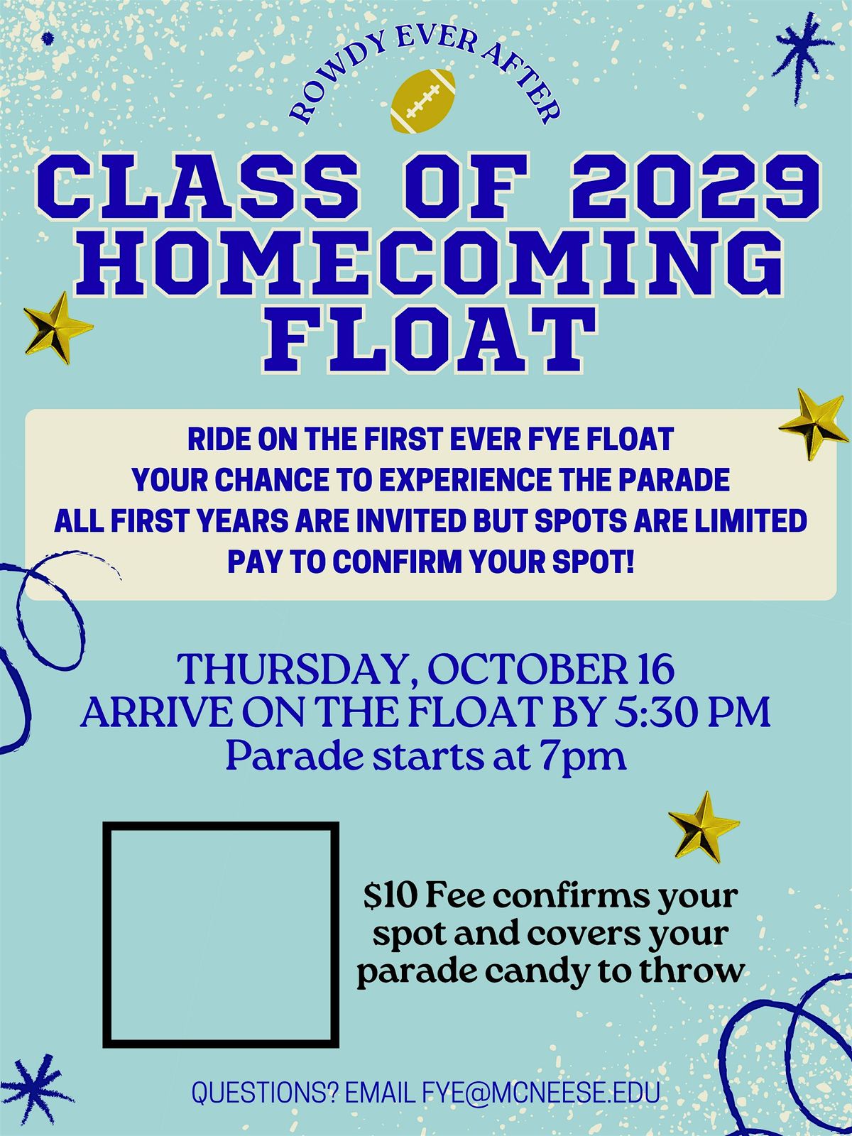 Class of 2029 Homecoming Float, 16 October | Event in Lake Charles | AllEvents