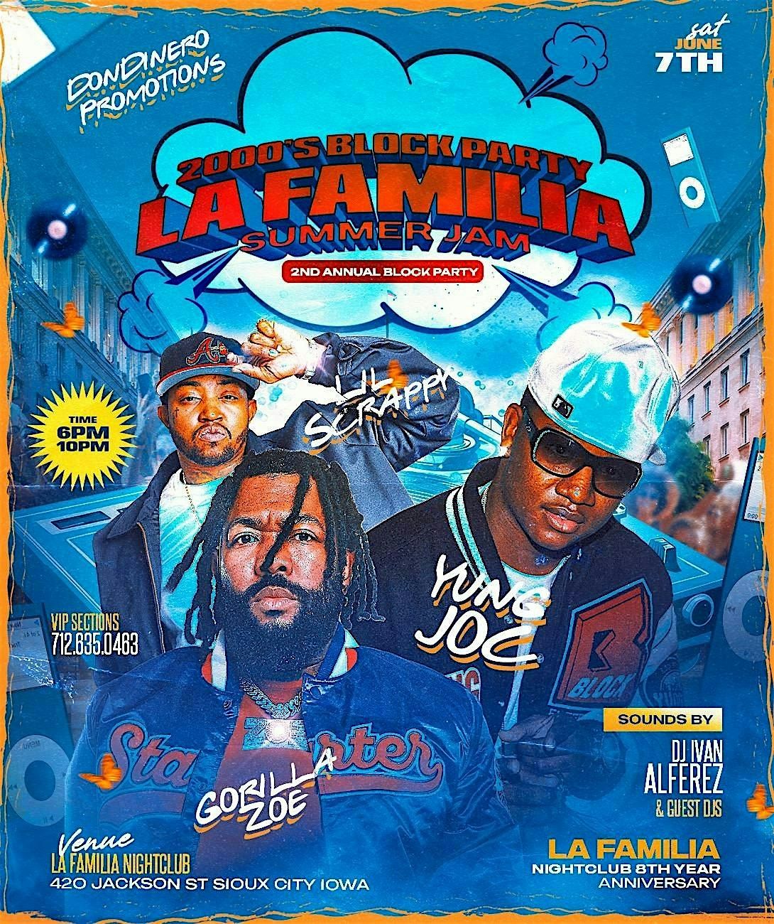 2000s Block Party: La Familia Summer Jam, 7 June | Event in Sioux City | AllEvents