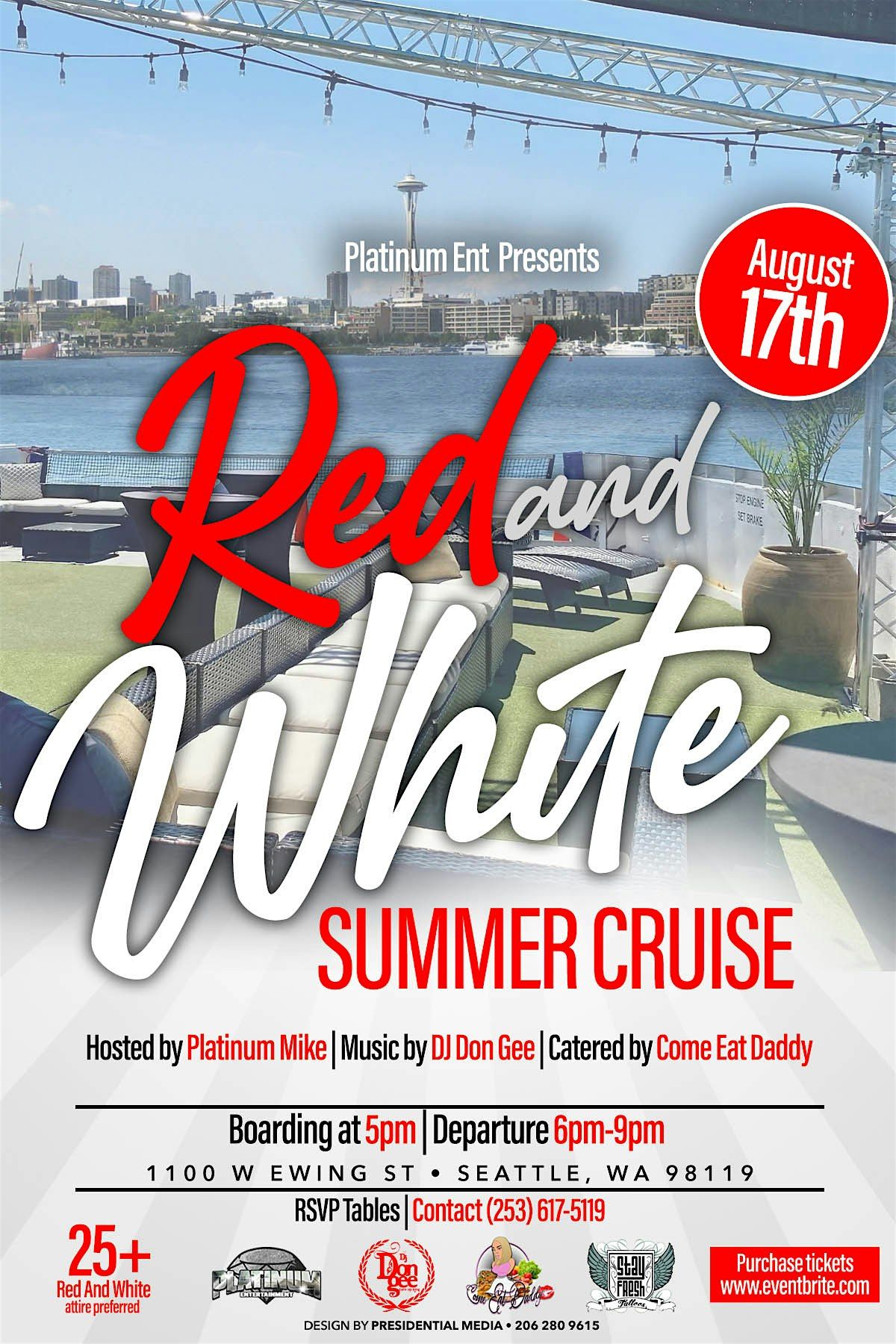 Red and White Summer Cruise, 17 August | Event in Seattle | AllEvents