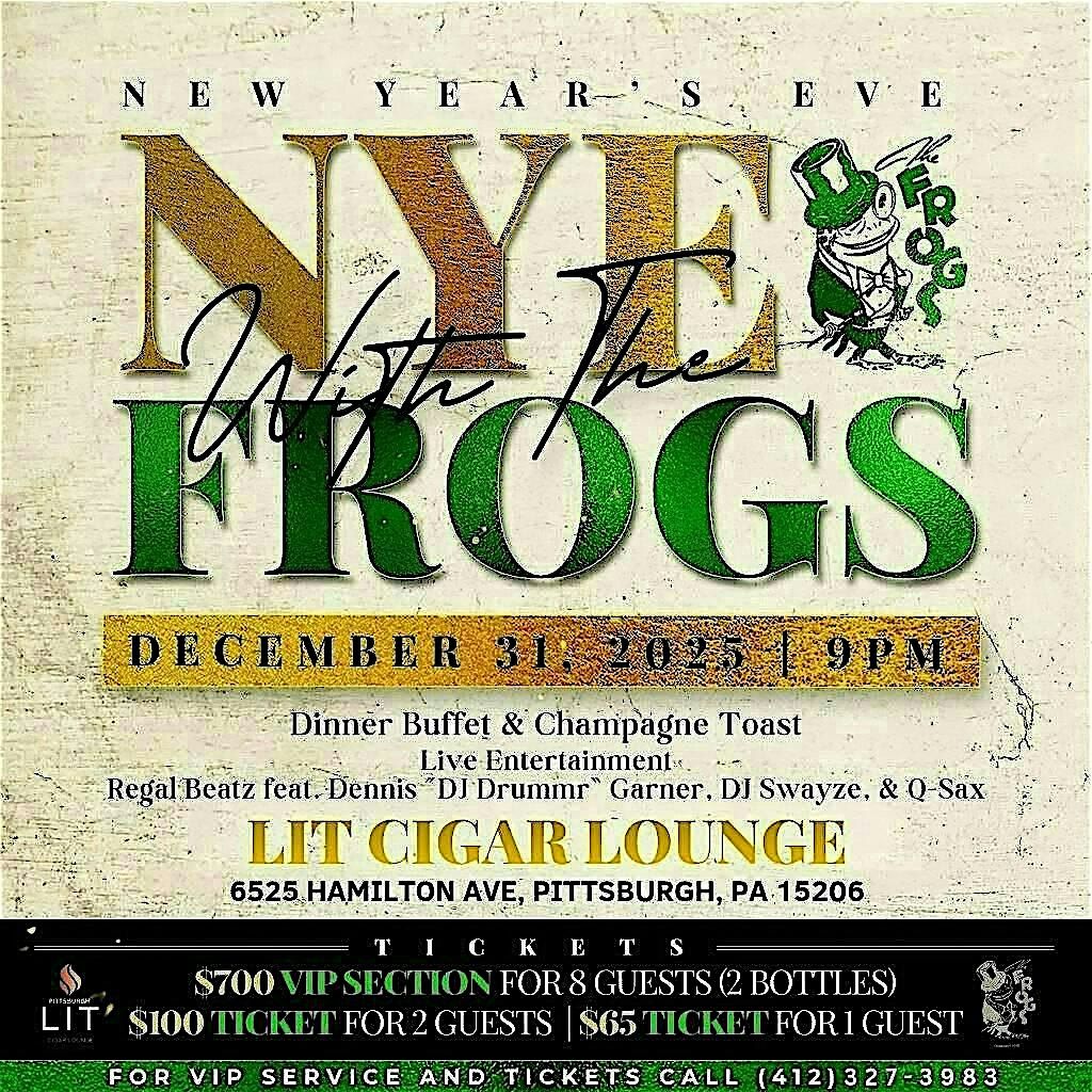 New Year's Eve with the FROGS, 31 December | Event in Pittsburgh | AllEvents