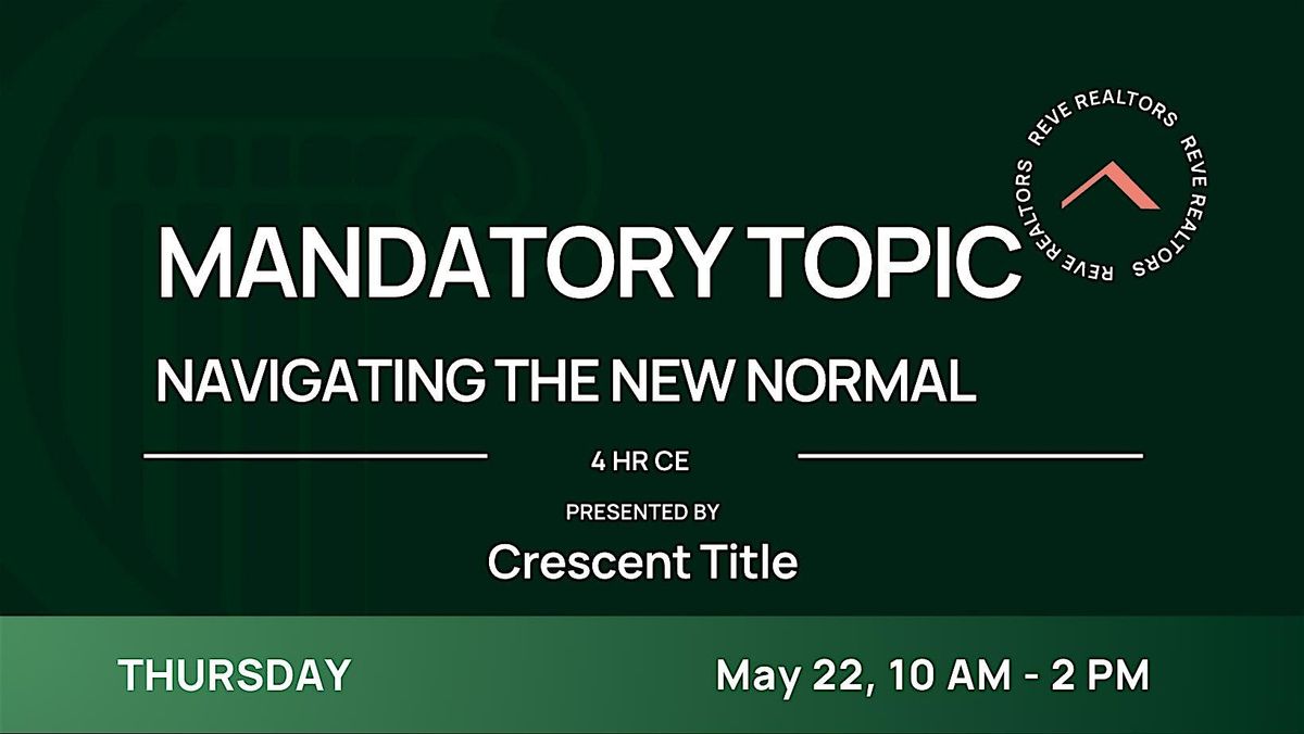 Mandatory CE: Navigating the New Normal | Event in New Orleans | AllEvents