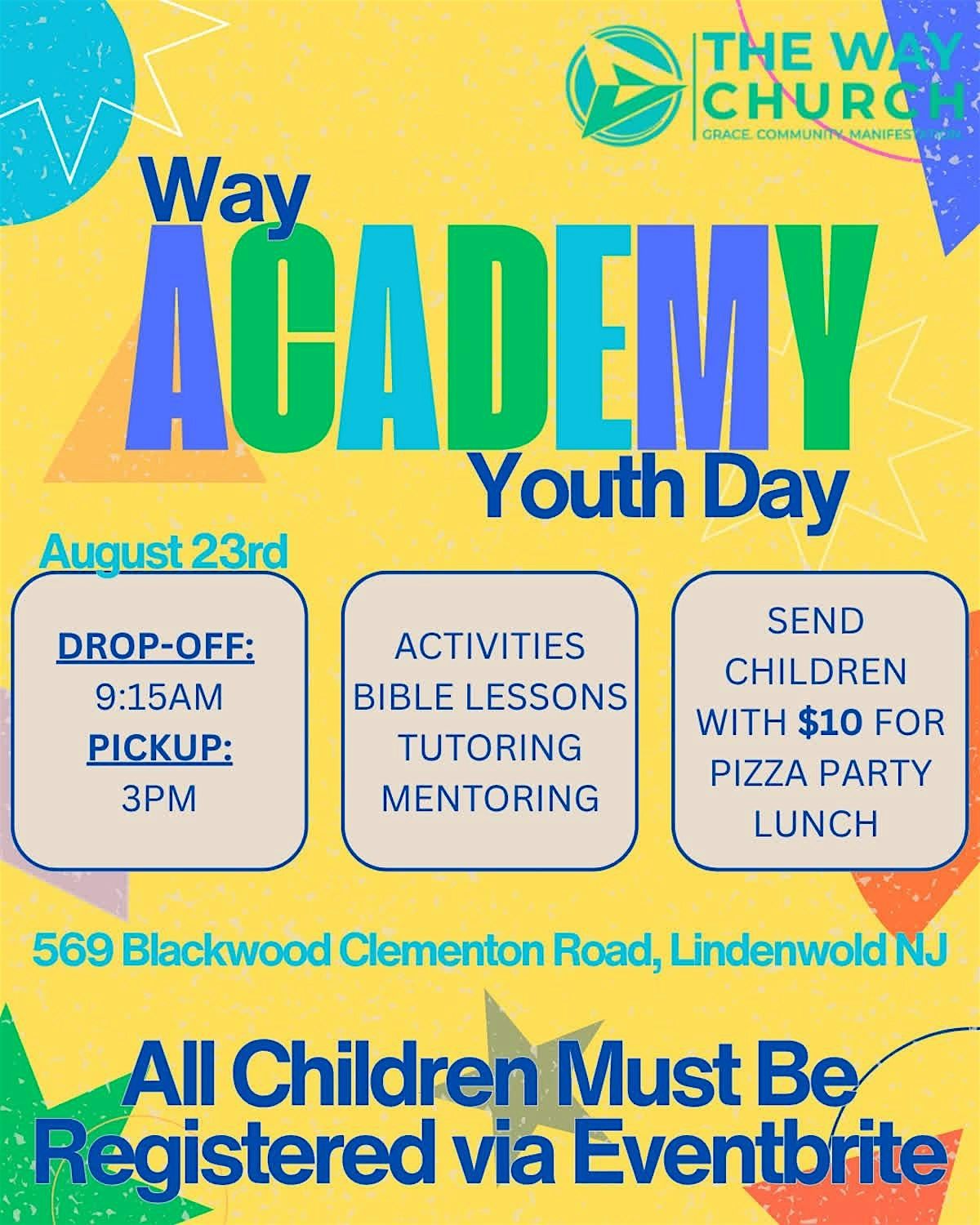WAY ACADEMY YOUTH DAY, 23 August | Event in Lindenwold | AllEvents